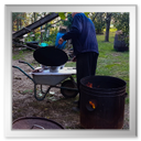 Kastanienrösten bei Freunden